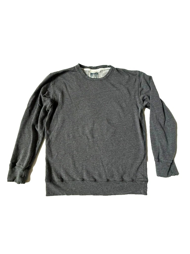 Jungmaven Mens M Tahoe Sweatshirt Gray Hemp Organic Cotton Pullover Terry Grey